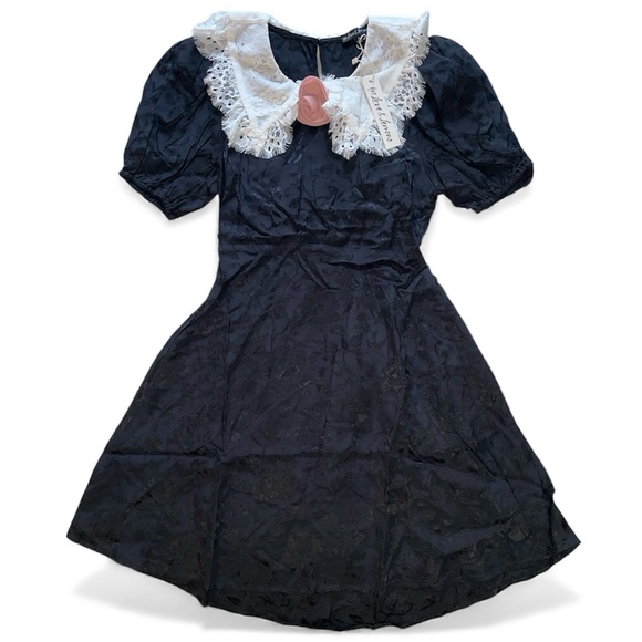 For Love & Lemons Yasmin Collared Floral Mini Dress - Picture 3 of 12